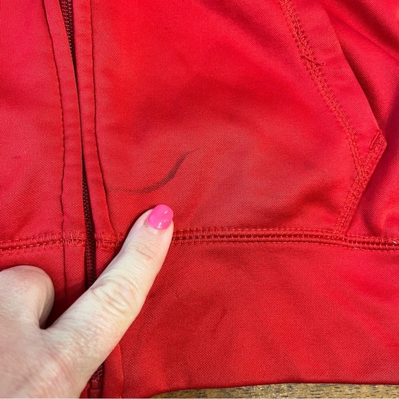 Nike Boys red Ole Miss Thermafit hoodie zip up size medium - Picture 2 of 5